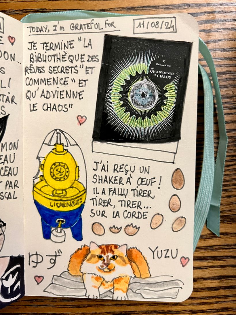 Beginning a new book with a brilliant concept. An egg shaker contraption ! It takes a lot of energy to make a Golden Egg