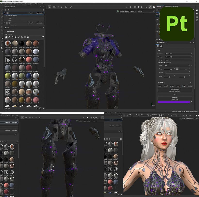 Cyber Girl Character Unreal Engine 5 by Oscar Creativo 7