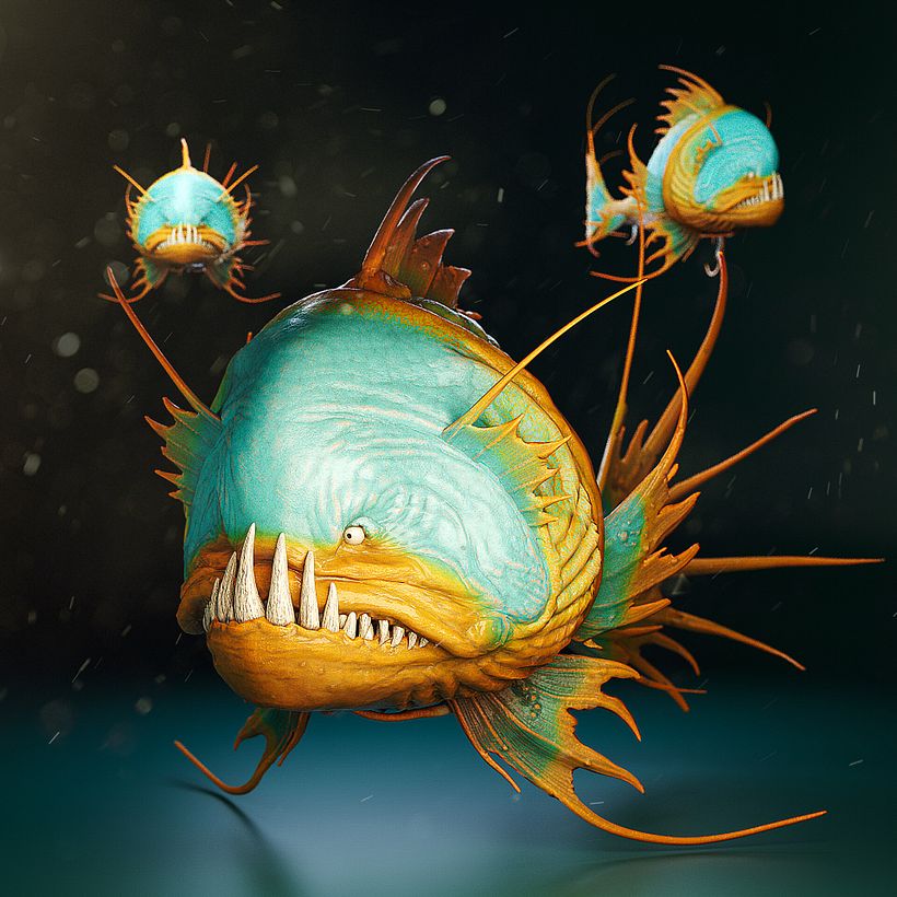 Fish - 3D Creature Model - Stylized 1