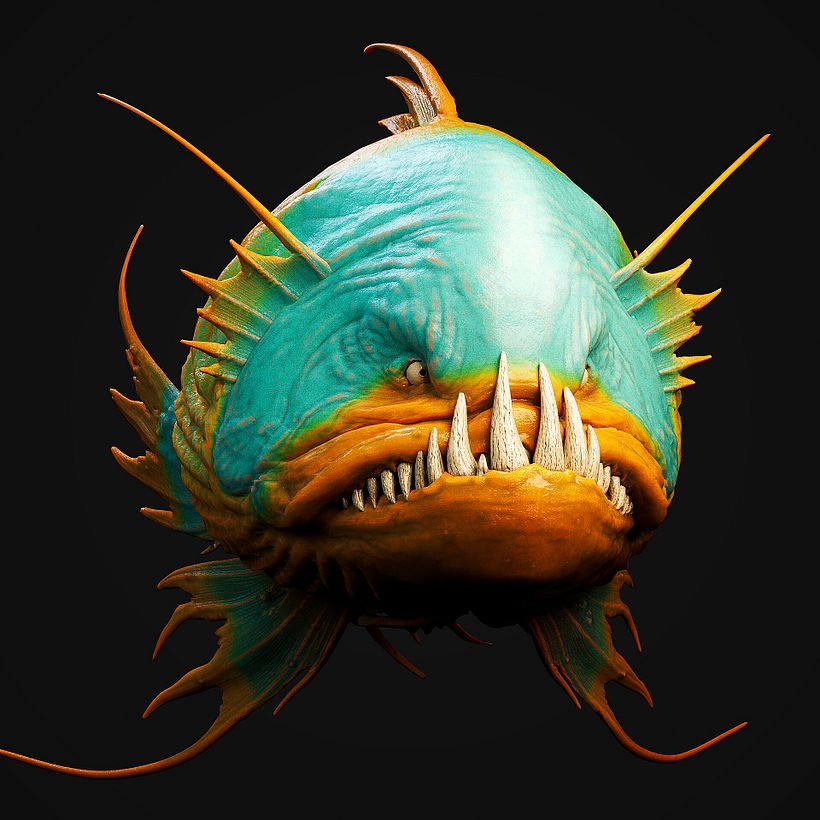 Fish - 3D Creature Model - Stylized 2