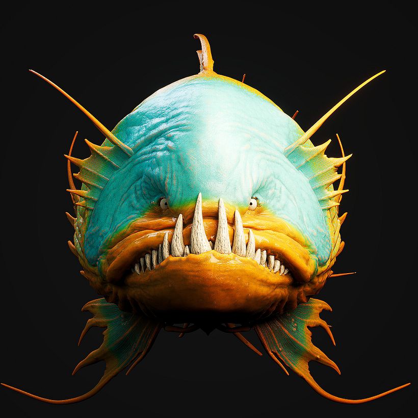 Fish - 3D Creature Model - Stylized 3