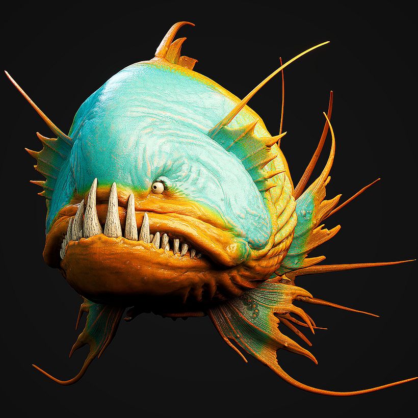 Fish - 3D Creature Model - Stylized 4