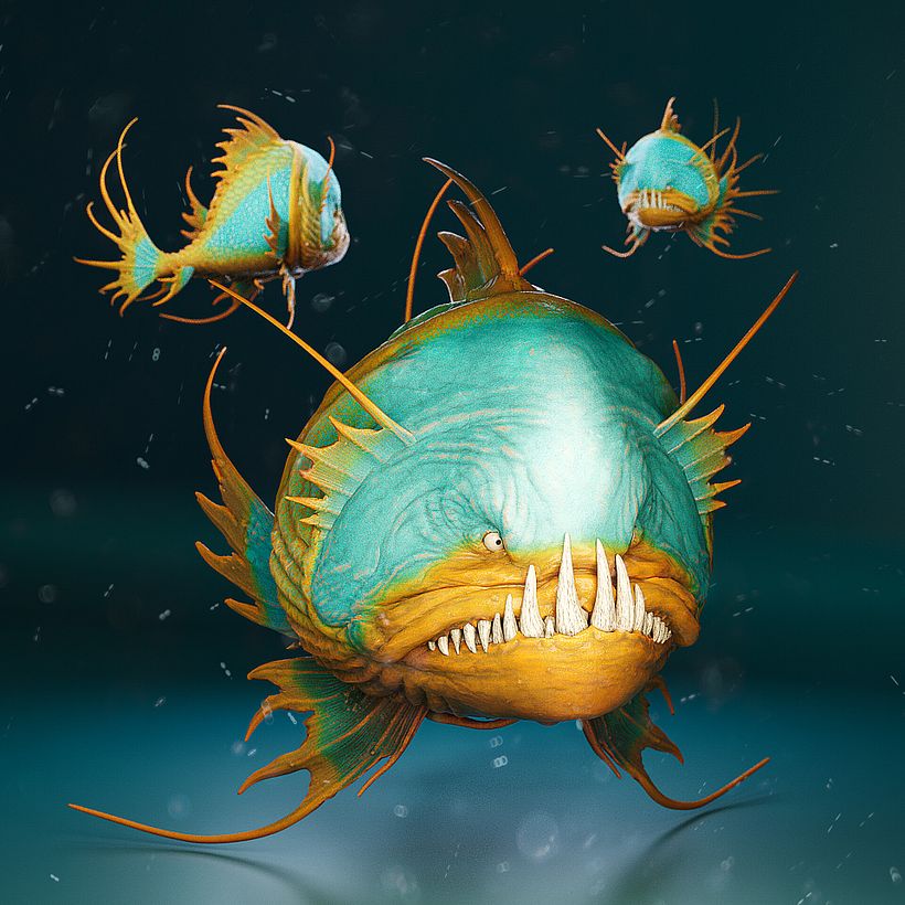 Fish - 3D Creature Model - Stylized 6