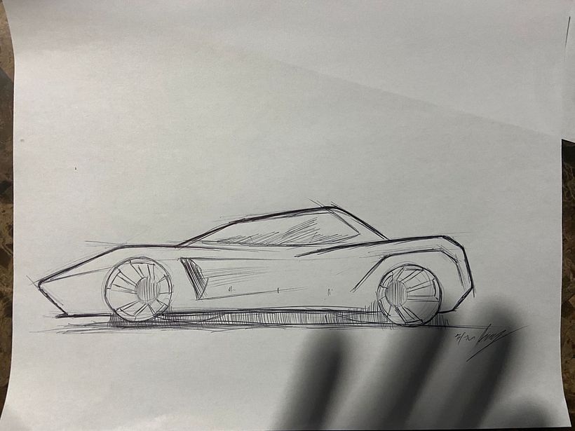 Mi proyecto del curso: Diseño de automóviles: el boceto 1