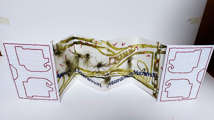 Mon projet du cours : Technique de broderie expérimentale sur papier 1