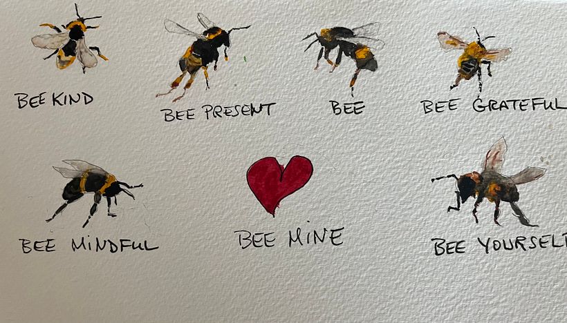 These bees inspired an early valentine