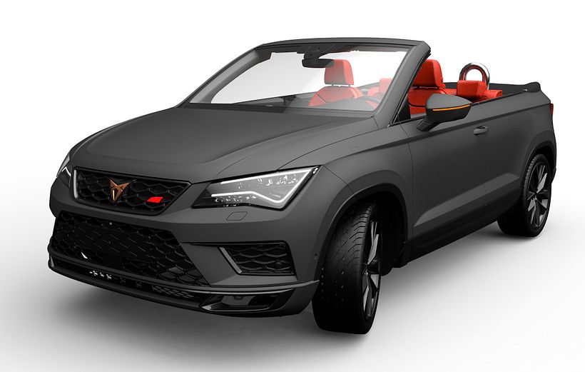 Rediseño en Catia Cupra Ateca y renderizado con Keyshot