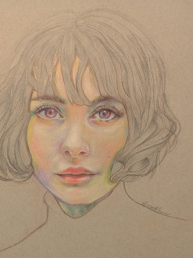Finished her hair