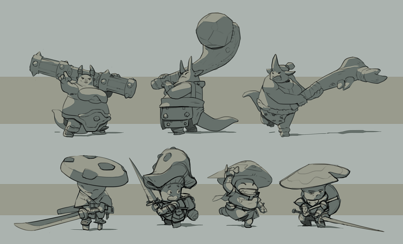 nonhuman character concepts · Nimoyd Property of Nudge Nudge Games