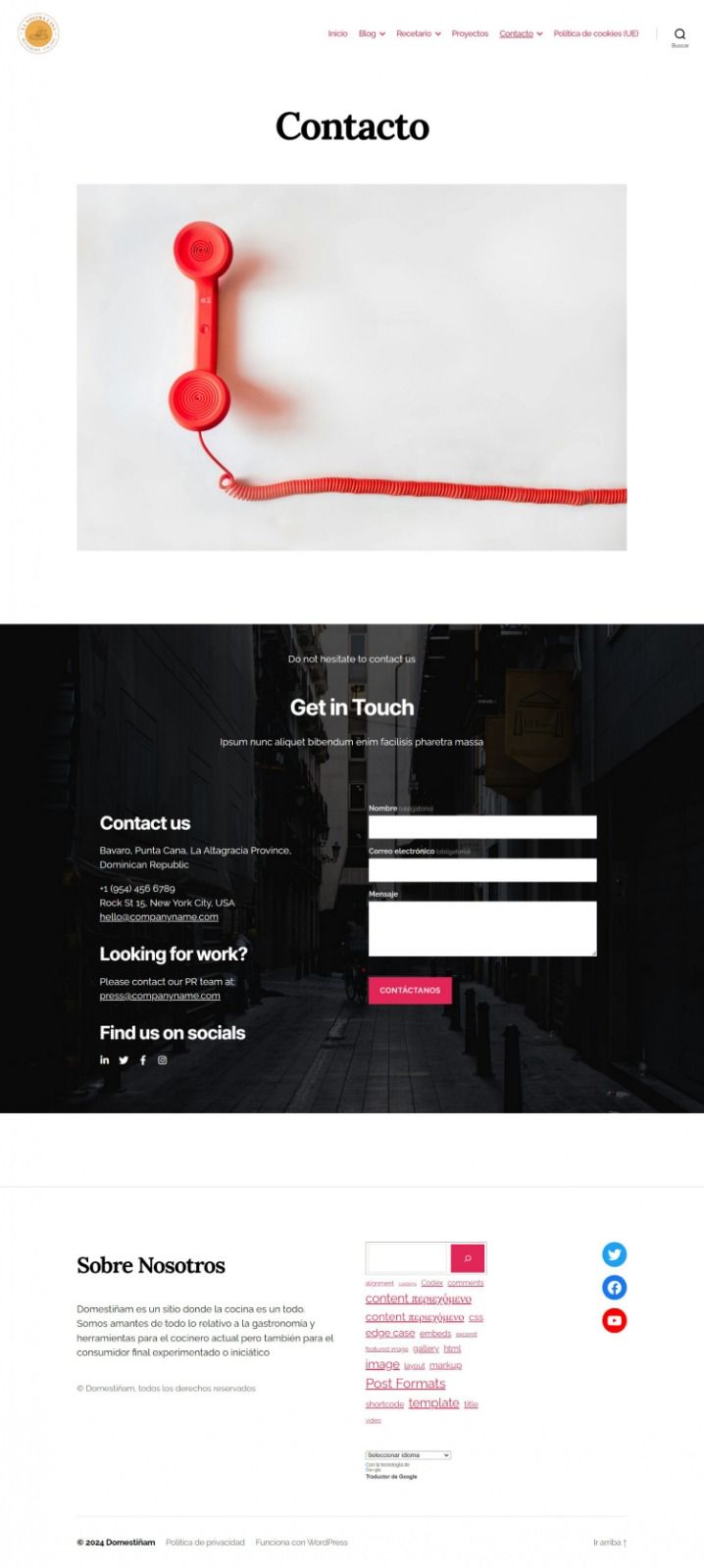 Mi proyecto del curso: Creación de una web profesional con WordPress 3