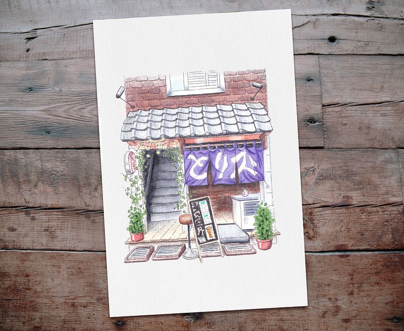 My project for course: Watercolor Urban Illustration: Portray your City 7