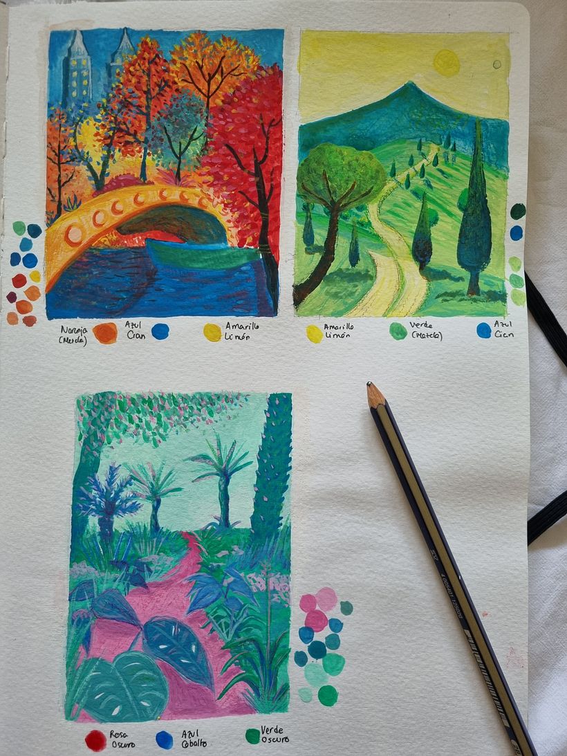 Mi proyecto del curso: Sketchbook pictórico en gouache 8