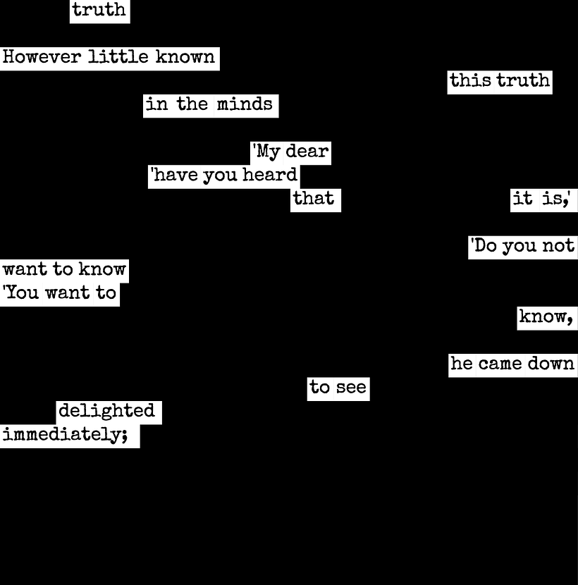 My erasure poem