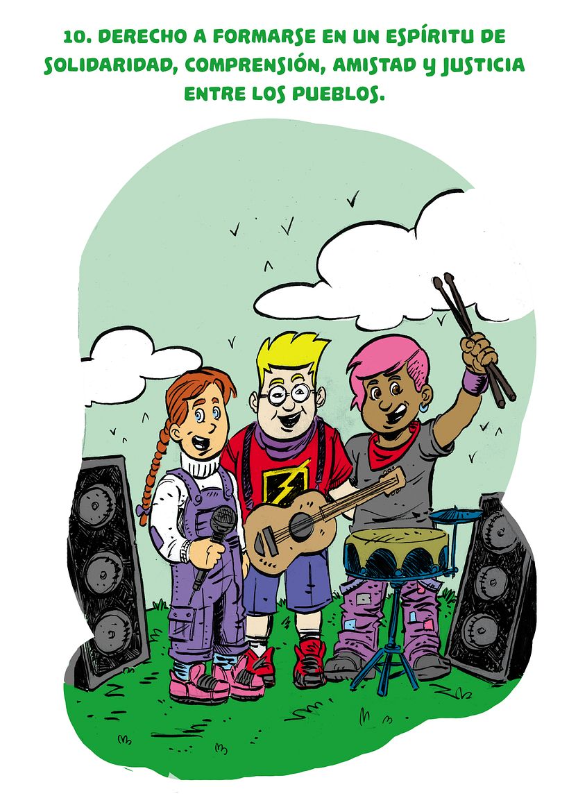 MANUAL ILUSTRADO DE DERECHOS DE LA INFANCIA - Tradycyjna ilustracja