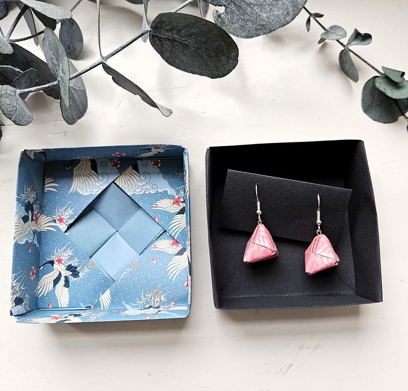 My project for course: Paper Jewelry-Making with Origami Techniques 4