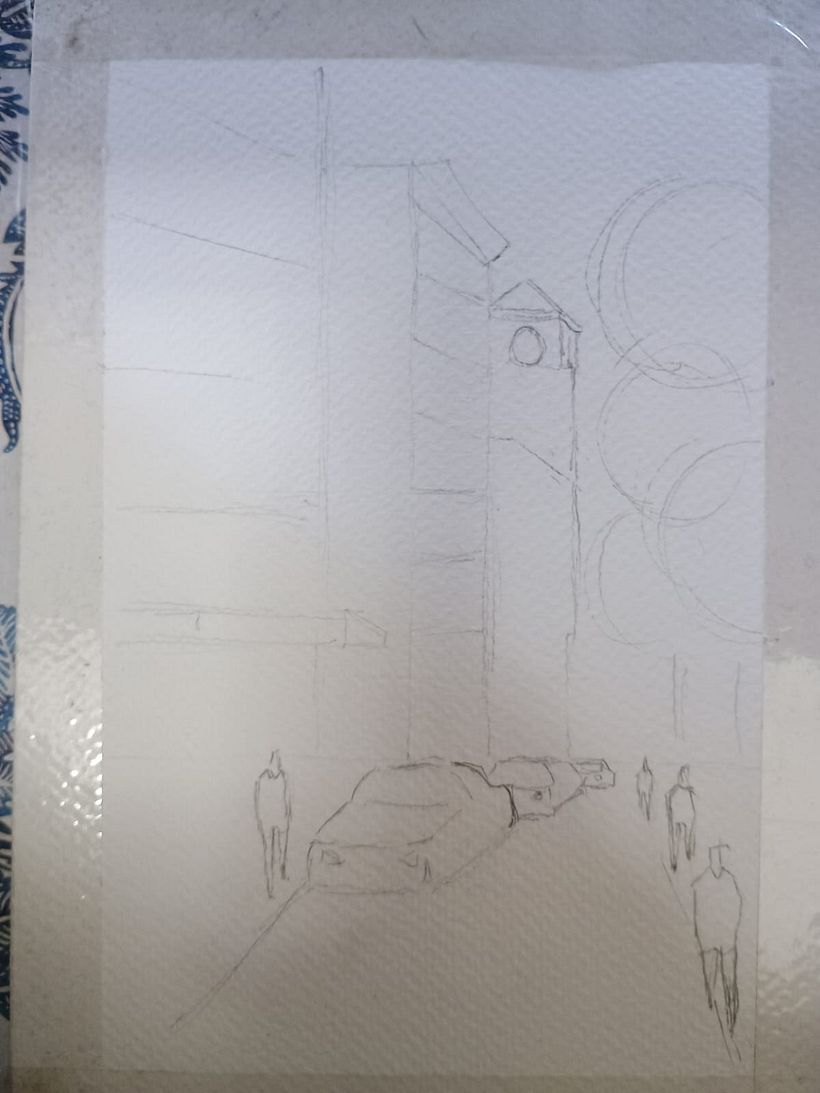 Primer boceto de la imagen