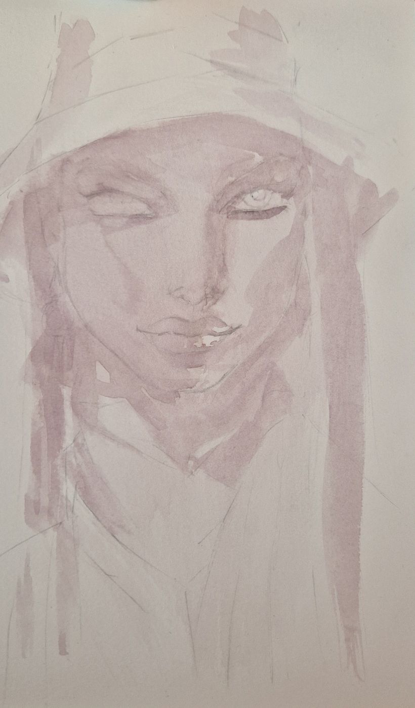 Mi proyecto del curso: Retrato en acuarela a partir de una fotografía 2