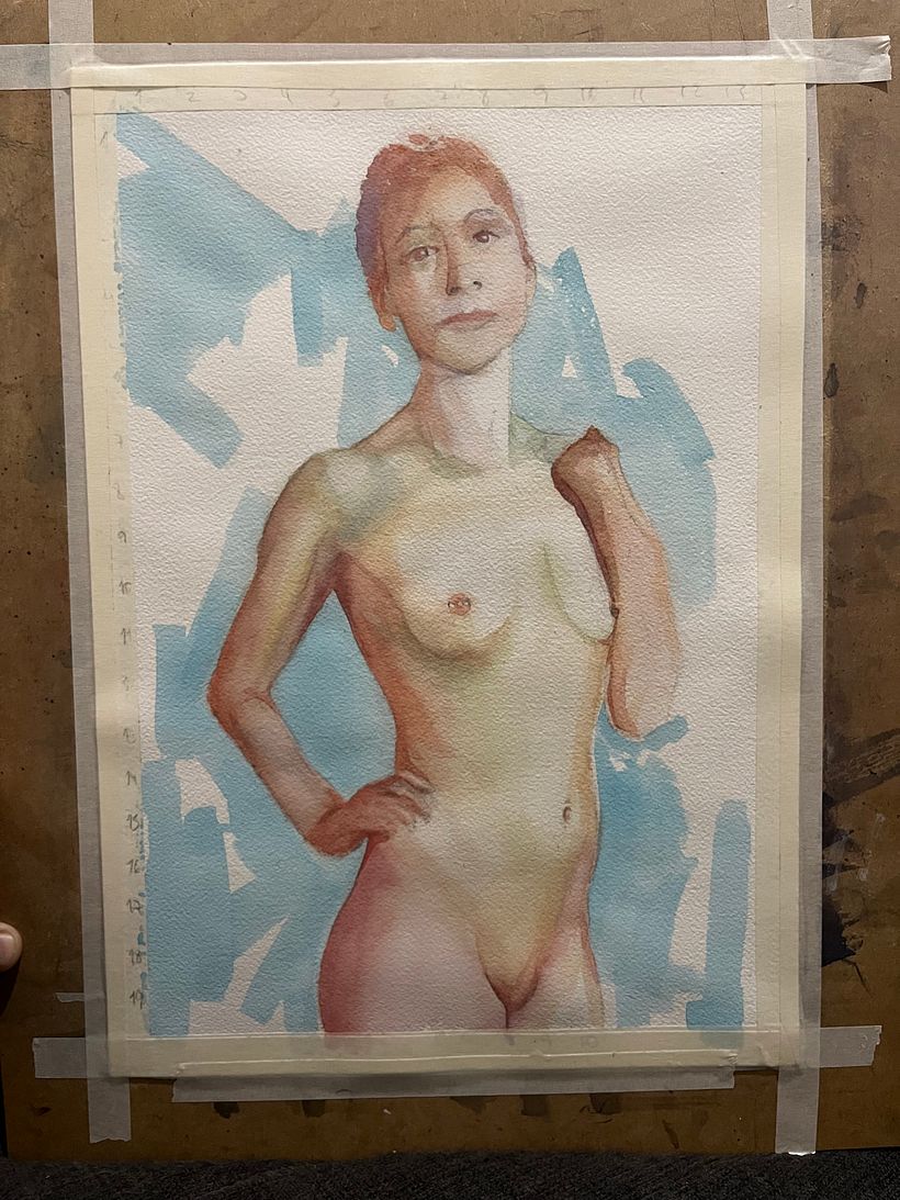 Mi proyecto del curso: Figura humana en acuarela 3