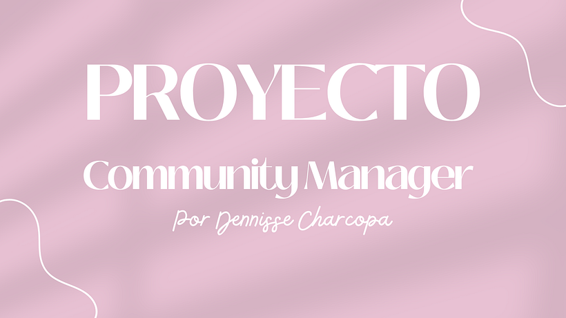 Mi proyecto del curso: Introducción al community management 2