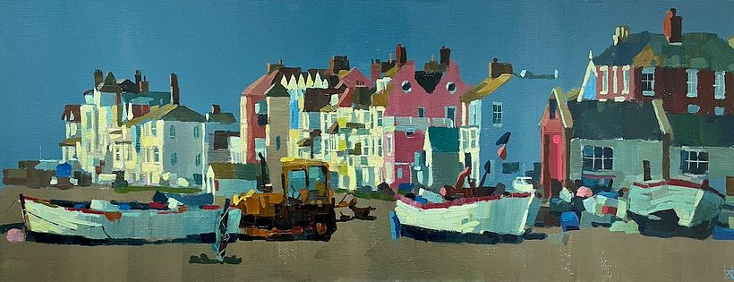 Aldeburgh, Suffolk, acrylic on canvas