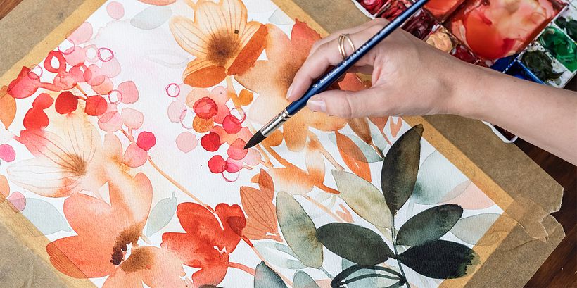 Artist Floral Watercolor: Connect with Nature