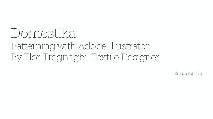 My project for course: Patterning with Adobe Illustrator 12