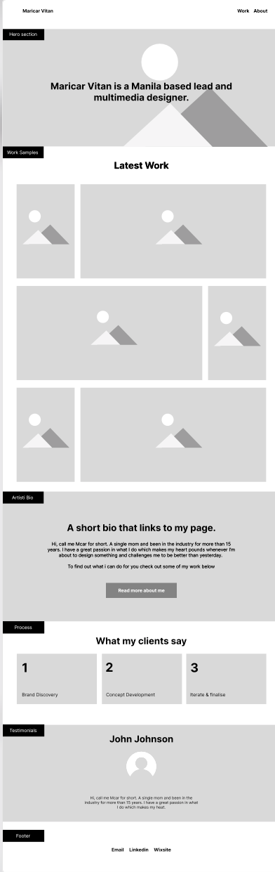 My project for course: Online portfolio design: Creating Figma websites 2