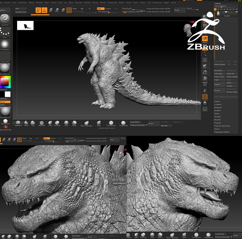GODZILLA MODEL 3D BY Oscar Creativo 7