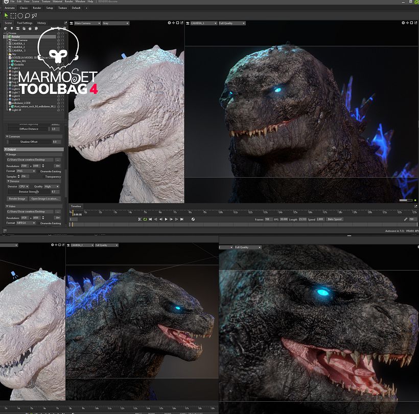 GODZILLA MODEL 3D BY Oscar Creativo 8