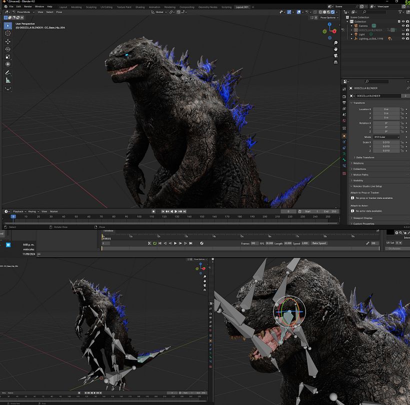 GODZILLA MODEL 3D BY Oscar Creativo 10