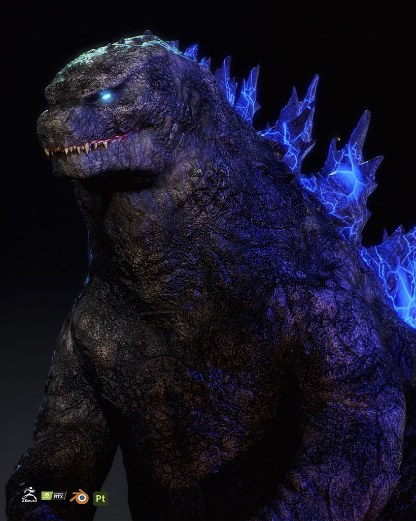 GODZILLA MODEL 3D BY Oscar Creativo 2