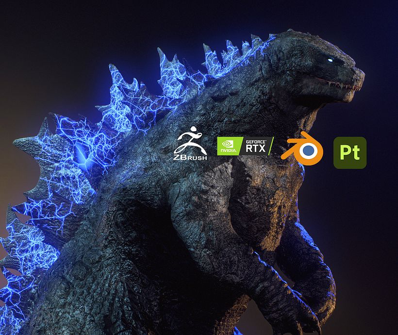 GODZILLA MODEL 3D BY Oscar Creativo 1