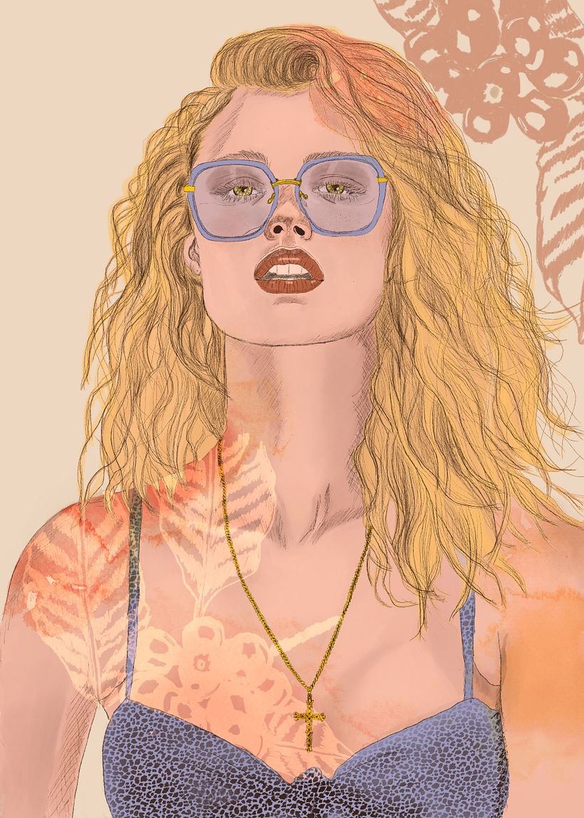 Mi proyecto del curso: Retrato ilustrado con Procreate 8