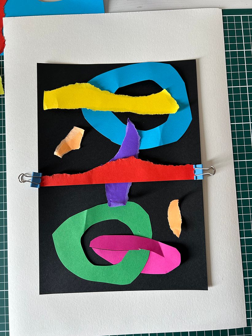 Meu projeto do curso: Criação de estampas têxteis com colagem 3