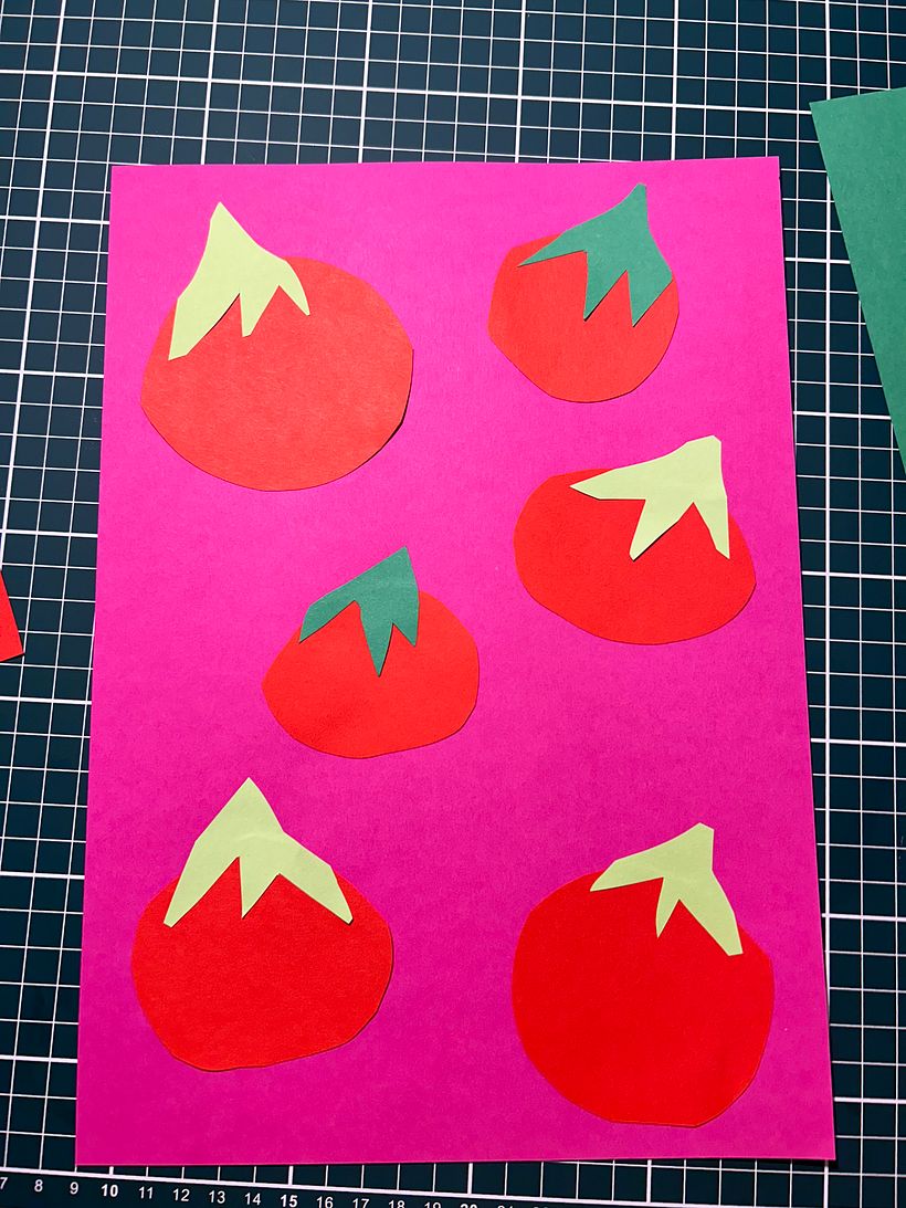 Meu projeto do curso: Criação de estampas têxteis com colagem 7