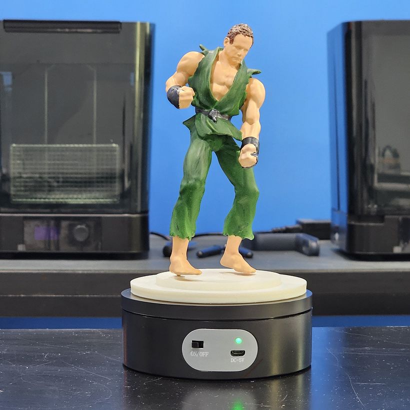 No cabelo, utilizei a técnica de lavagem, aplicando a cor Caoba, código Vallejo 71.036