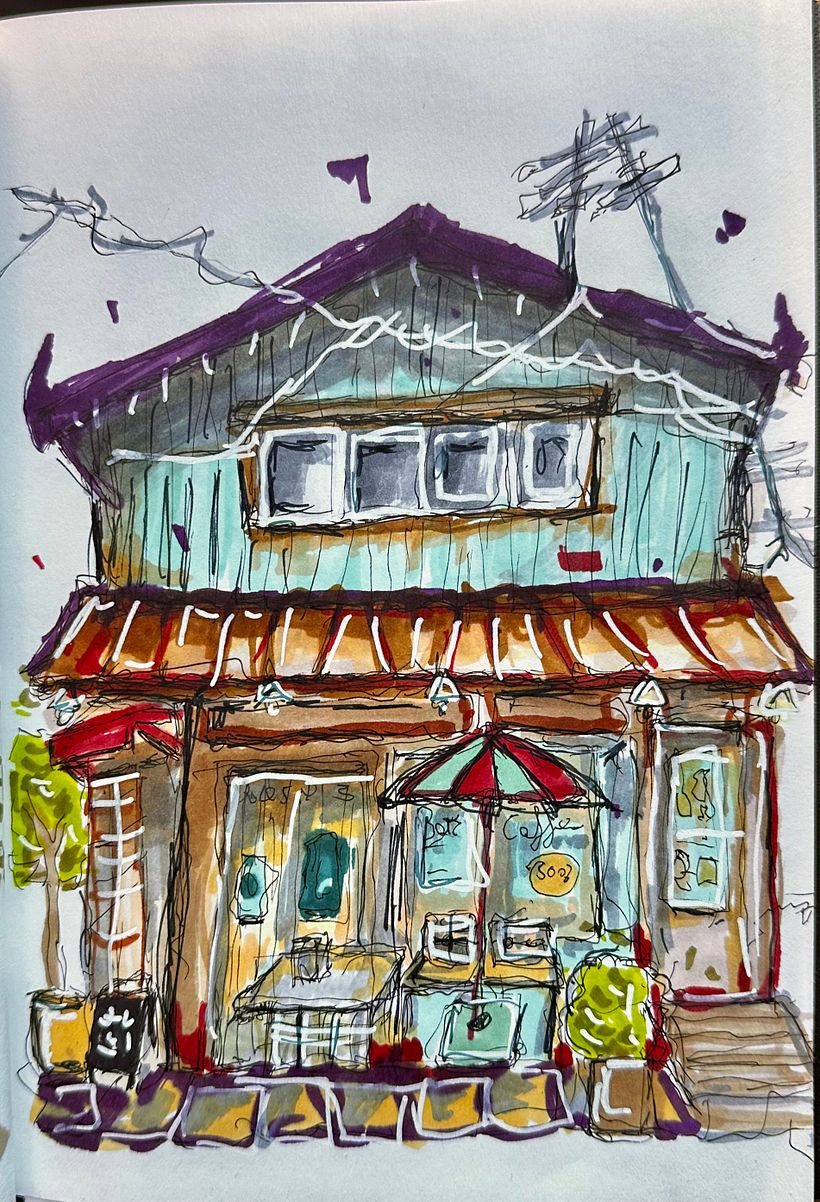 My project for course: Expressive Architectural Sketching with Colored Markers 3