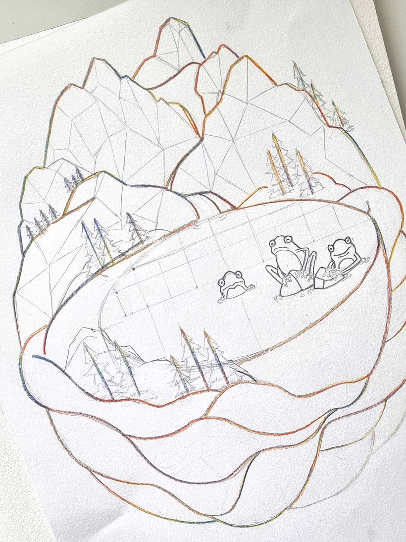 My project for course: Watercolor Techniques for Dreamlike Illustrations 2