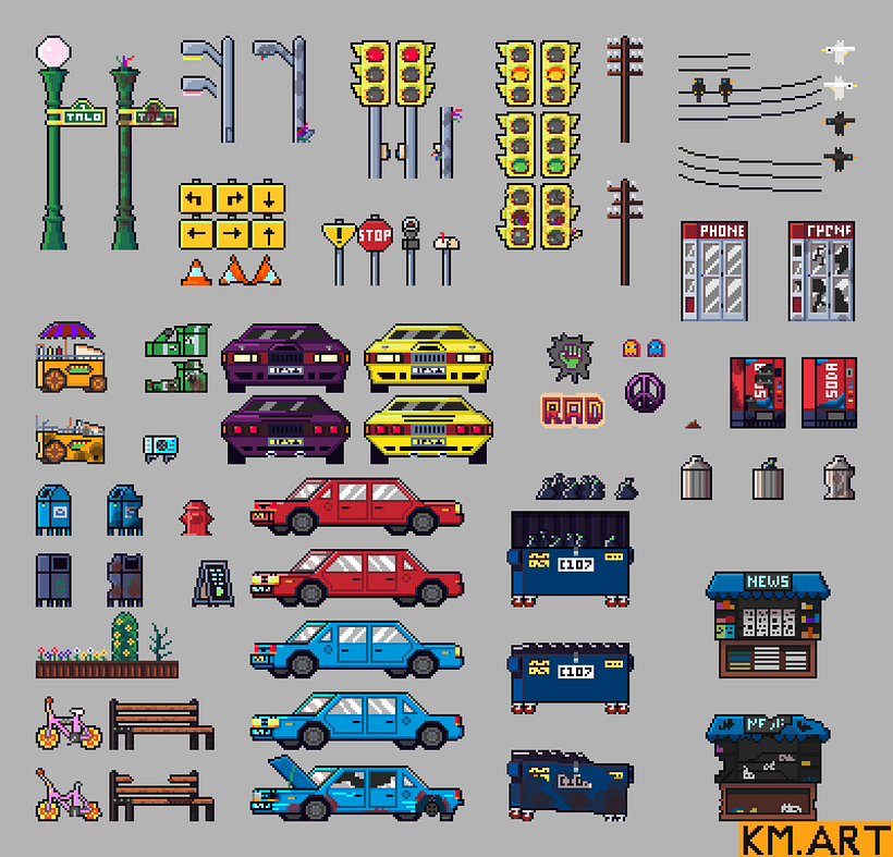 Pixel Art City 4