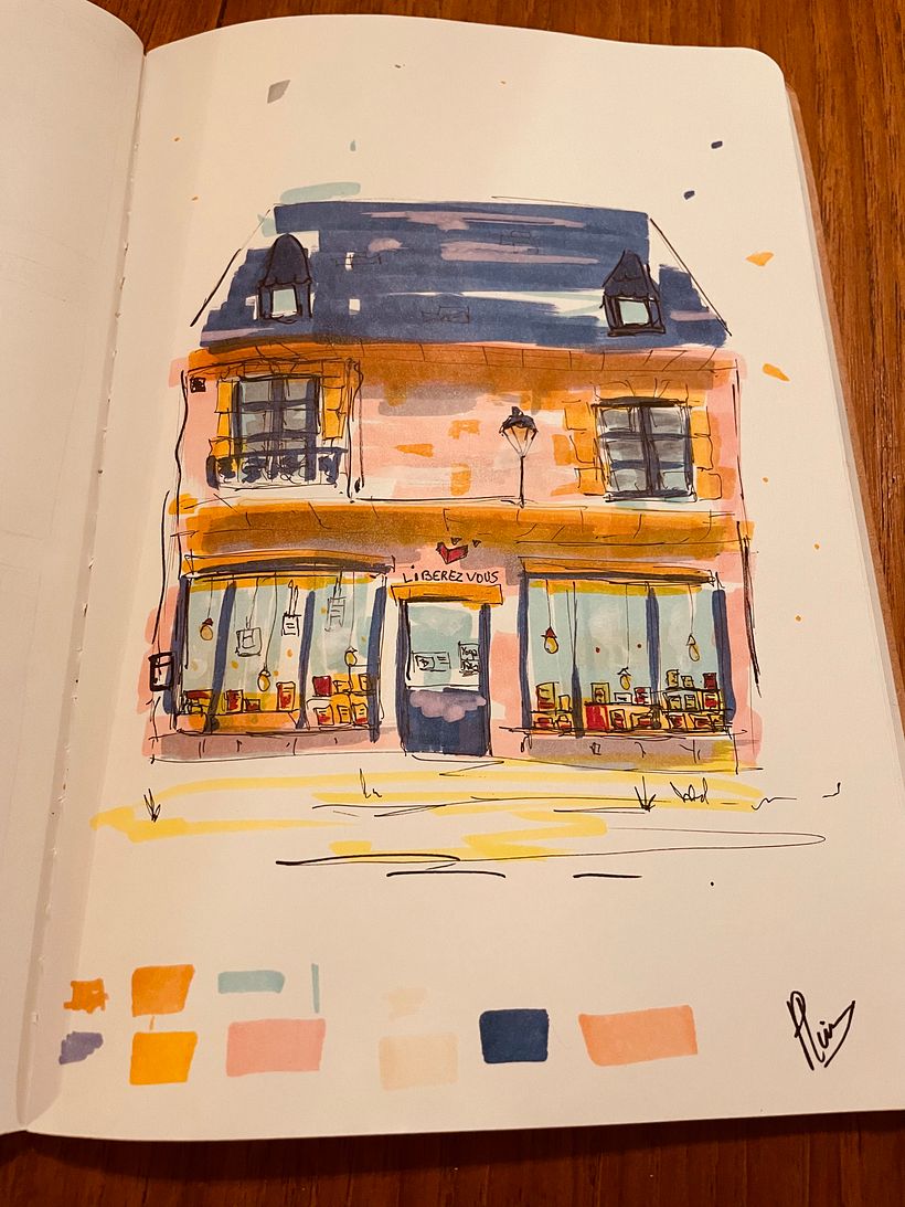 My project for course: Expressive Architectural Sketching with Colored Markers 2