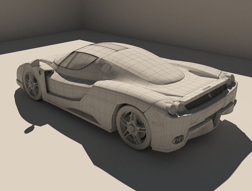 Ferrari Enzo modelado 3d 2