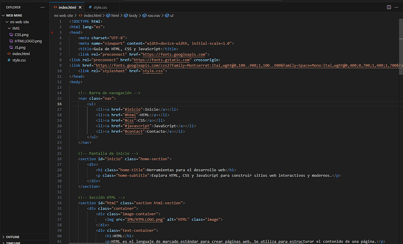 Mi proyecto del curso: HTML, CSS y JavaScript para principiantes 7