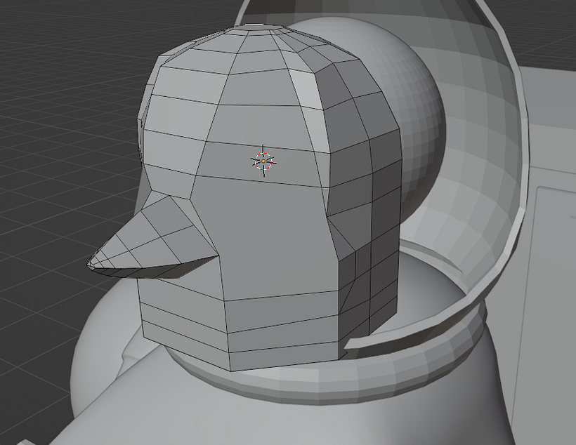 Example of me using edge loop (ctrl+r) to give objects more dimension and detail.