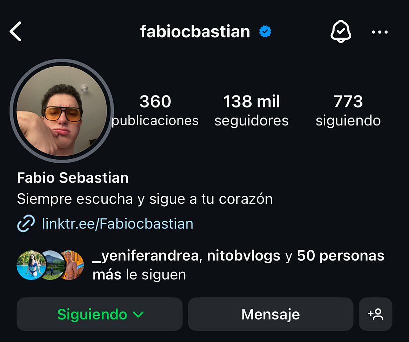 Fabio es una de las personas que admiro mucho, es mi amigo, y me inspira con muchas ideas