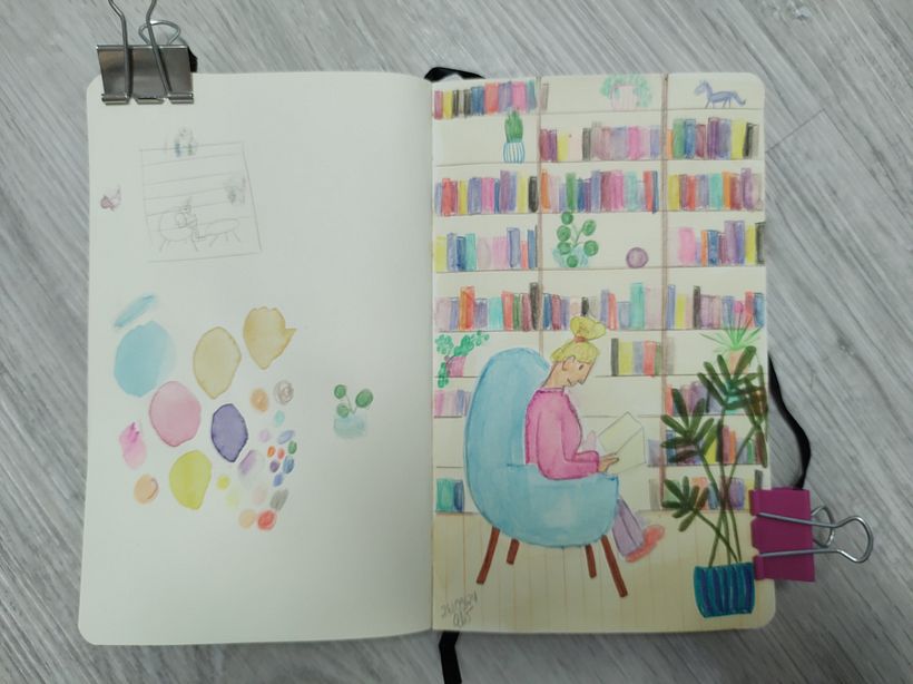 Mein Abschlussprojekt für den Kurs: Das Skizzenbuch als Erkundungsreise: Finde deinen Zeichenstil 2