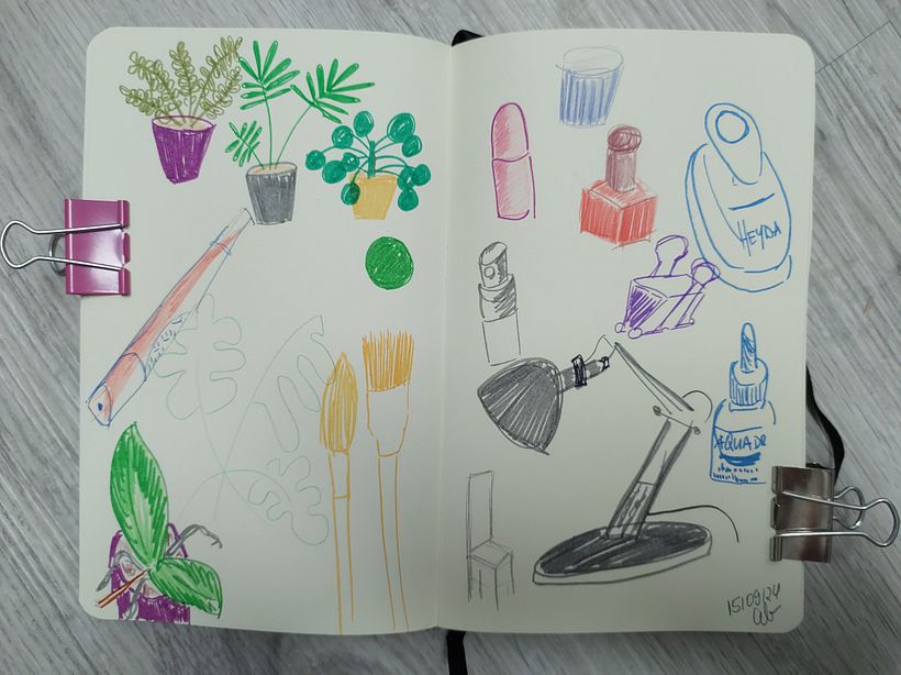 Mein Abschlussprojekt für den Kurs: Das Skizzenbuch als Erkundungsreise: Finde deinen Zeichenstil 3