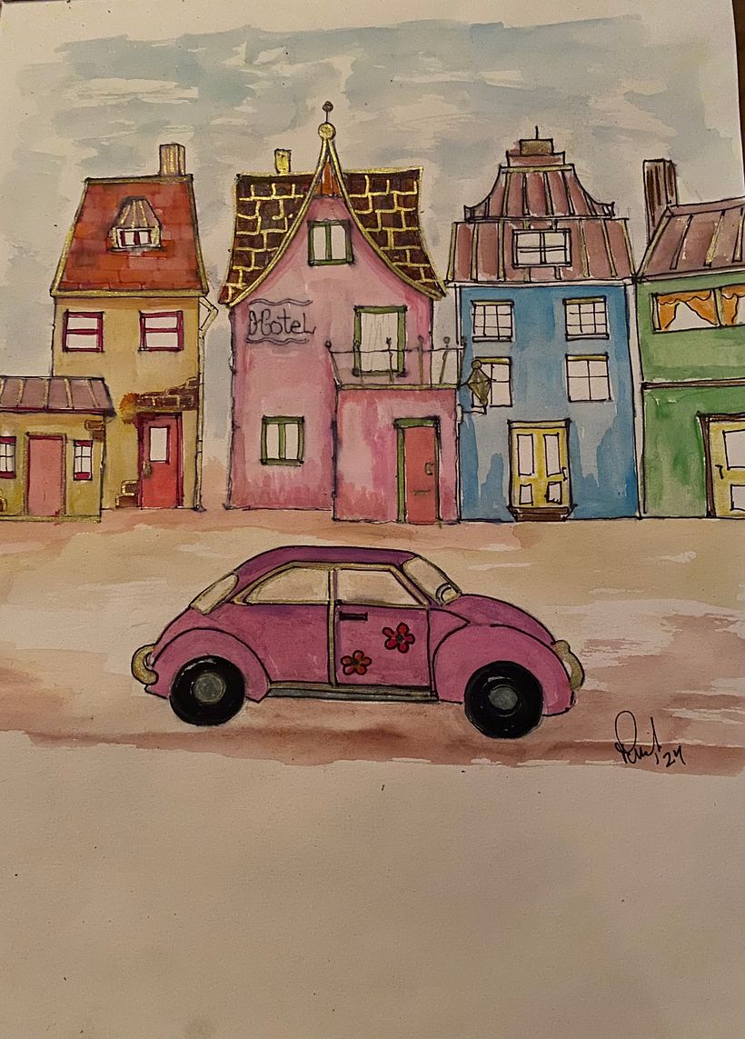 My project for course: Expressive Architectural Sketching with Colored Markers 4