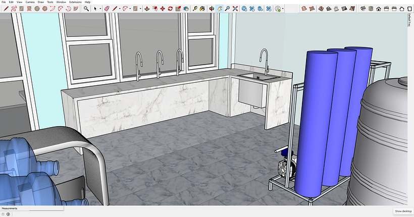 My project for course: Creation of Interior Design Projects on SketchUp 3
