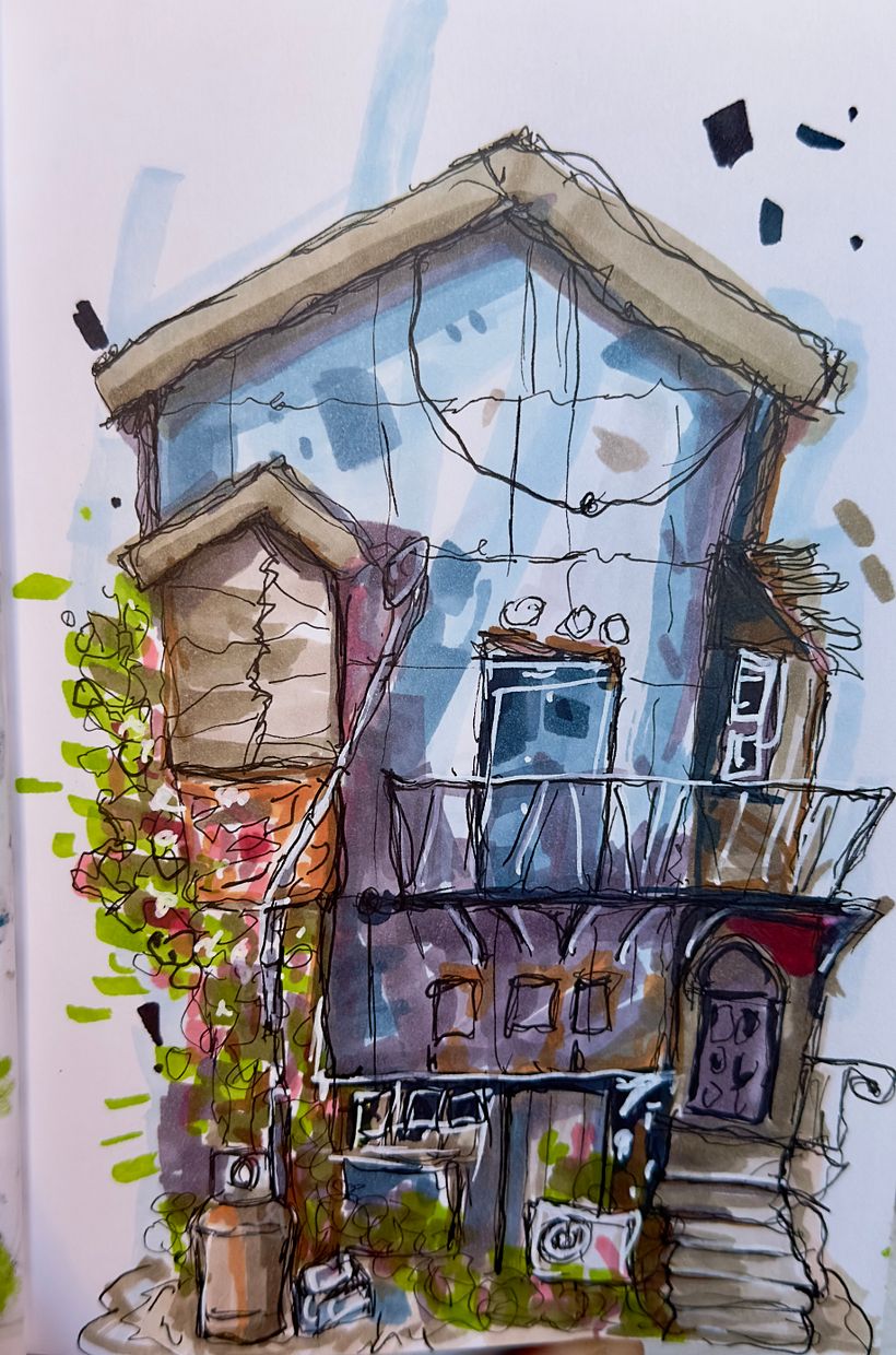 My project for course: Expressive Architectural Sketching with Colored Markers 5