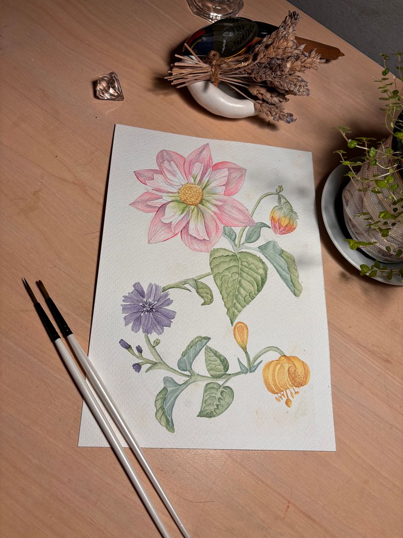My project for course: Realistic Watercolor for Botanical Compositions 2